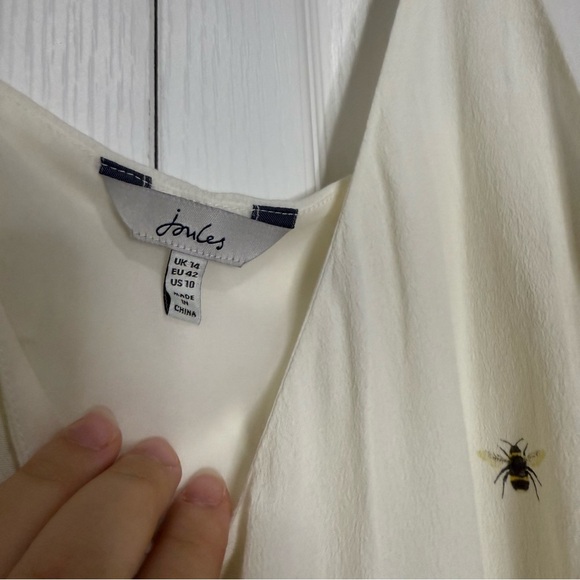 Joules Cream Tank Top with Bees - Picture 3 of 6